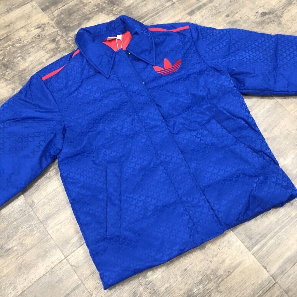 NEW Adidas Adicolor‎ Heritage Now Monogram Puffer Jacket IB2023 Women Small DOWN